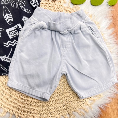 Conj. Camiseta Beach e Bermuda - Preto e Cinza